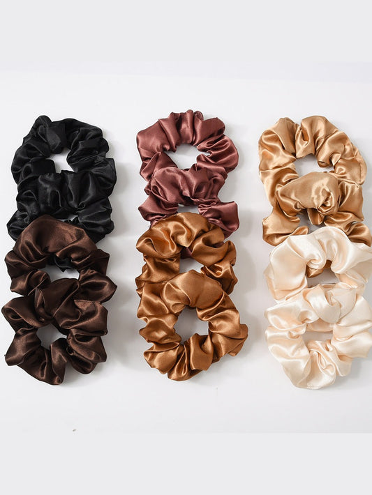 exklusiv scrunchie-set i satin